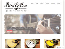 Tablet Screenshot of birdandbeeguitars.com